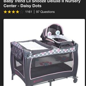 Babytrend pack and play nursery